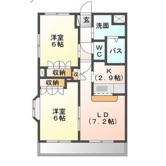 間取図 名鉄津島線･尾西線（須ケ口-弥富）/津島駅 徒歩16分 1階 築18年