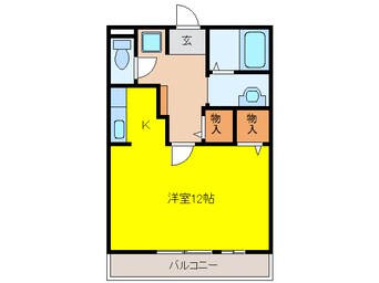 間取図 近鉄名古屋線/佐古木駅 徒歩1分 1階 築25年