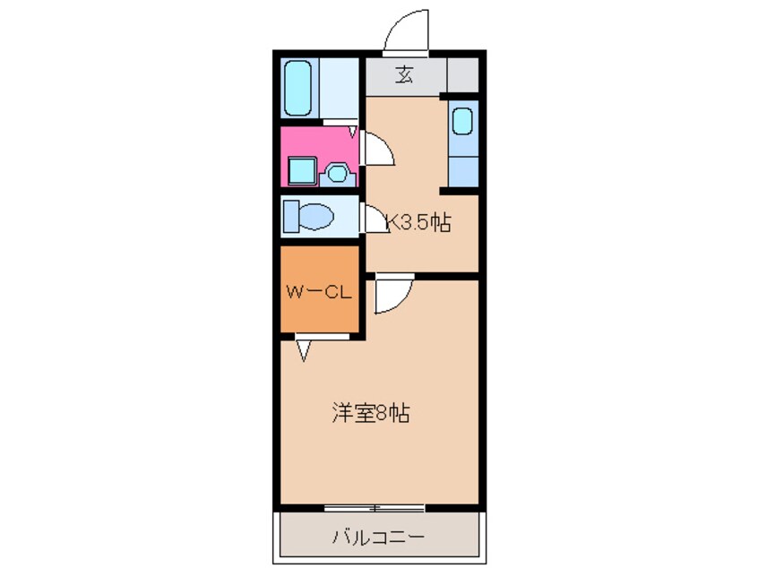 間取図 近鉄名古屋線/近鉄弥富駅 徒歩20分 2階 築17年