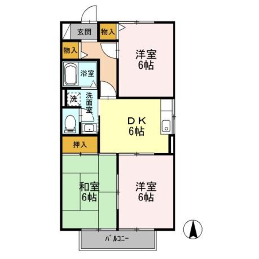 間取図 近鉄名古屋線/近鉄弥富駅 徒歩10分 1階 築30年