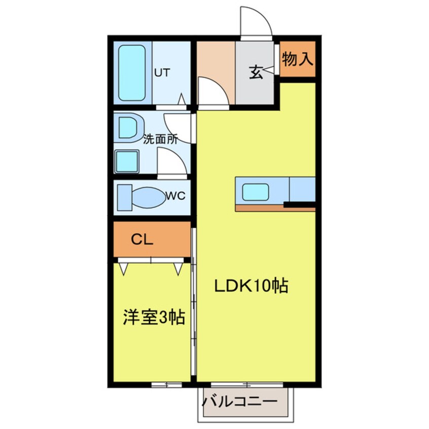 間取図 名鉄津島線･尾西線（須ケ口-弥富）/津島駅 徒歩19分 2階 築17年