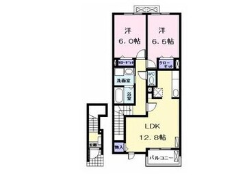 間取図 関西本線（東海）/蟹江駅 徒歩5分 2階 築12年