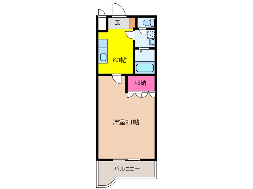 間取図 近鉄名古屋線/近鉄弥富駅 徒歩10分 1階 築15年