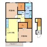 近鉄名古屋線/近鉄弥富駅 徒歩15分 2階 築17年 2LDKの間取り