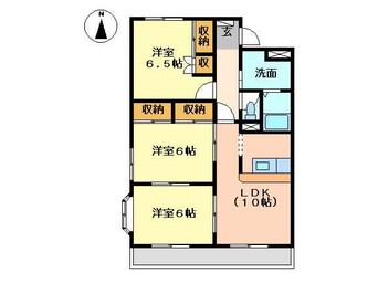 間取図 近鉄名古屋線/近鉄弥富駅 徒歩25分 2階 築25年