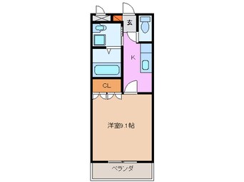 間取図 名鉄津島線･尾西線（須ケ口-弥富）/津島駅 徒歩24分 2階 築17年