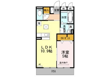 間取図 近鉄名古屋線/近鉄蟹江駅 徒歩3分 3階 築12年