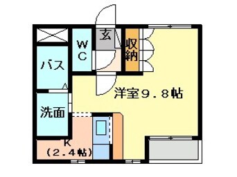 間取図 近鉄名古屋線/近鉄蟹江駅 徒歩5分 1階 築18年