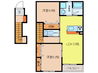 間取図 (上記以外の)名鉄バス/安松 徒歩5分 2階 築11年