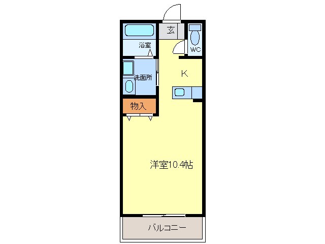 間取り図 近鉄名古屋線/近鉄蟹江駅 バス10分名鉄バス　神尾口下車:停歩3分 3階 築22年