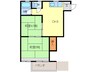 近鉄名古屋線/近鉄蟹江駅 徒歩4分 2階 築52年 2DKの間取り