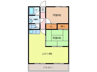 間取図 (上記以外の)名鉄バス/西条 徒歩1分 2階 築39年