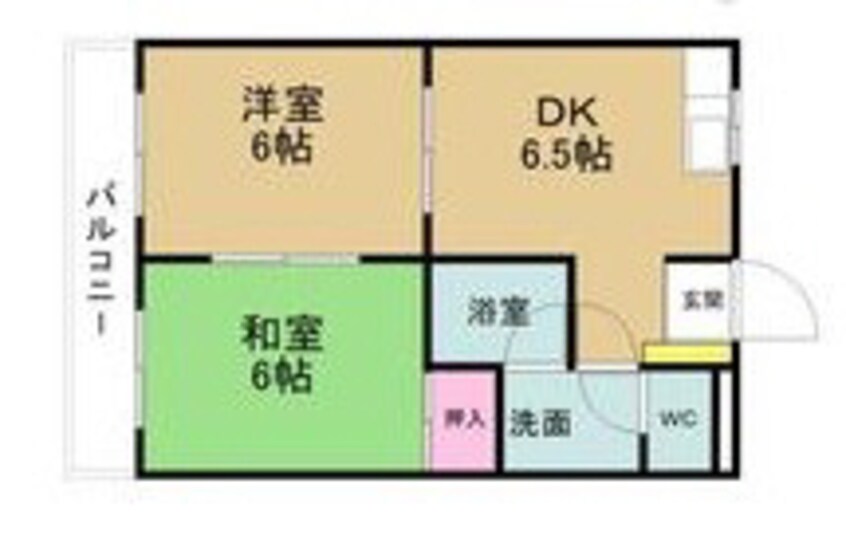 間取図 名鉄尾西線（津島－玉ノ井）/町方駅 徒歩12分 2階 築24年