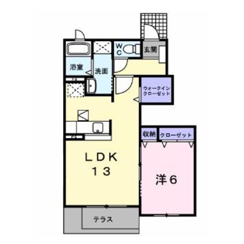 間取図 東海道本線/清洲駅 徒歩8分 1階 築12年