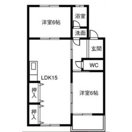 間取り図 名鉄尾西線（津島－玉ノ井）/森上駅 徒歩10分 1階 築44年