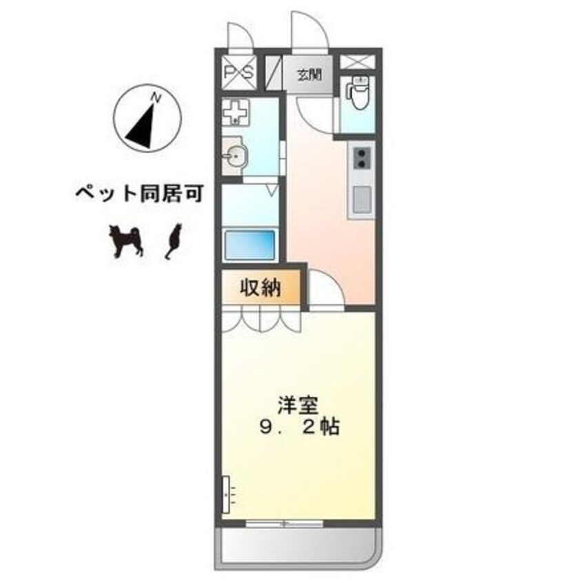 間取図 東海道本線/清洲駅 徒歩14分 2階 築10年