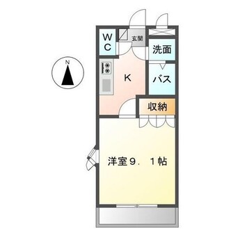 間取図 名鉄尾西線（津島－玉ノ井）/森上駅 徒歩22分 2階 築17年