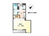東海道本線/稲沢駅 徒歩5分 2階 築14年 1Kの間取り