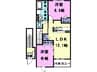 名鉄名古屋本線/新清洲駅 徒歩6分 2階 築19年 2LDKの間取り