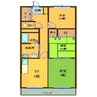 近鉄名古屋線/富吉駅 徒歩7分 4階 築38年 3DKの間取り