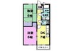 名鉄犬山線/中小田井駅 徒歩15分 1階 築28年 2DKの間取り