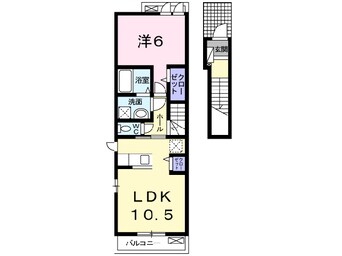 間取図 東海道本線/稲沢駅 徒歩10分 2階 築11年