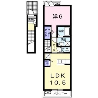 間取図 東海道本線/稲沢駅 徒歩10分 2階 築11年