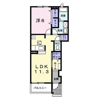 間取図 名鉄名古屋本線/国府宮駅 徒歩13分 1階 築15年