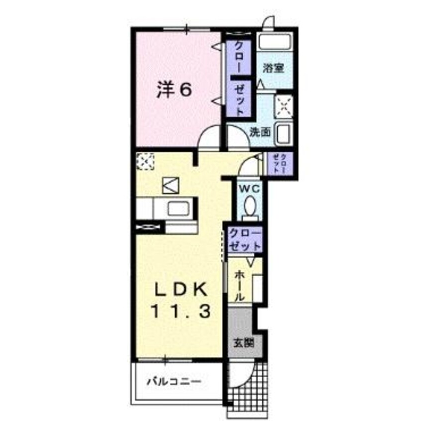 間取図 名鉄名古屋本線/国府宮駅 徒歩13分 1階 築15年