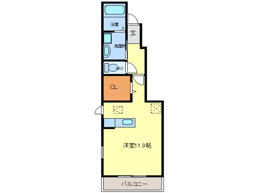 間取図 近鉄名古屋線/近鉄弥富駅 徒歩12分 1階 築10年