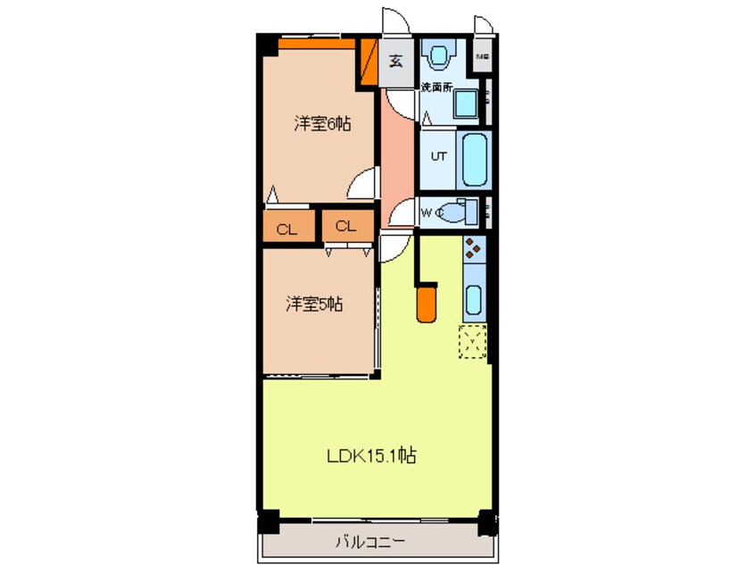 間取図 名鉄尾西線（津島－玉ノ井）/津島駅 徒歩10分 2階 築10年