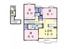 近鉄名古屋線/近鉄弥富駅 徒歩25分 2階 築17年 3LDKの間取り