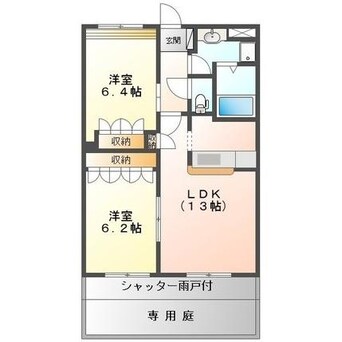 間取図 名鉄名古屋本線/国府宮駅 徒歩17分 1階 築17年