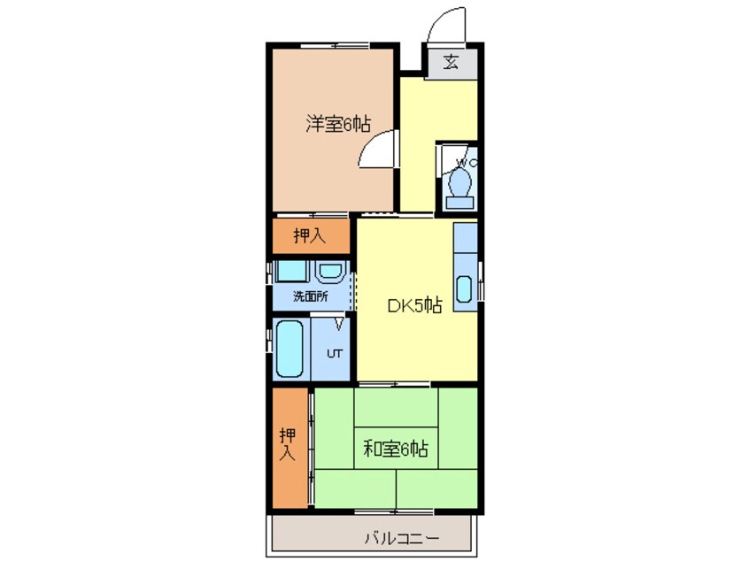 間取図 東海道本線/稲沢駅 徒歩8分 2階 築34年