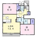 ガーデン　アルモニーＡの間取図