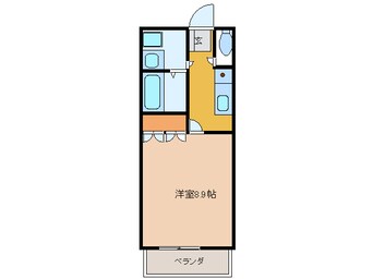 間取図 名鉄津島線･尾西線（須ケ口-弥富）/津島駅 徒歩10分 2階 築15年