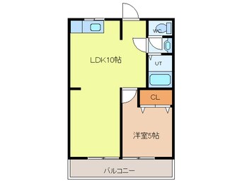 間取図 東海道本線/清洲駅 徒歩6分 1階 築37年