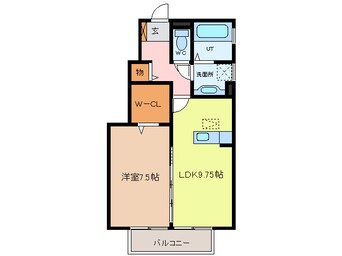 間取図 近鉄名古屋線/近鉄蟹江駅 徒歩9分 1階 築13年