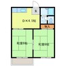 名古屋市営地下鉄東山線/一社駅 徒歩25分 2階 築38年 2DKの間取り