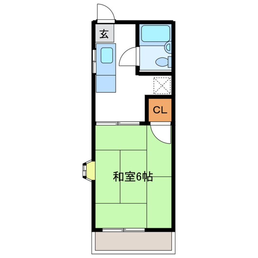 間取図 名古屋市営地下鉄東山線/一社駅 徒歩25分 1階 築36年