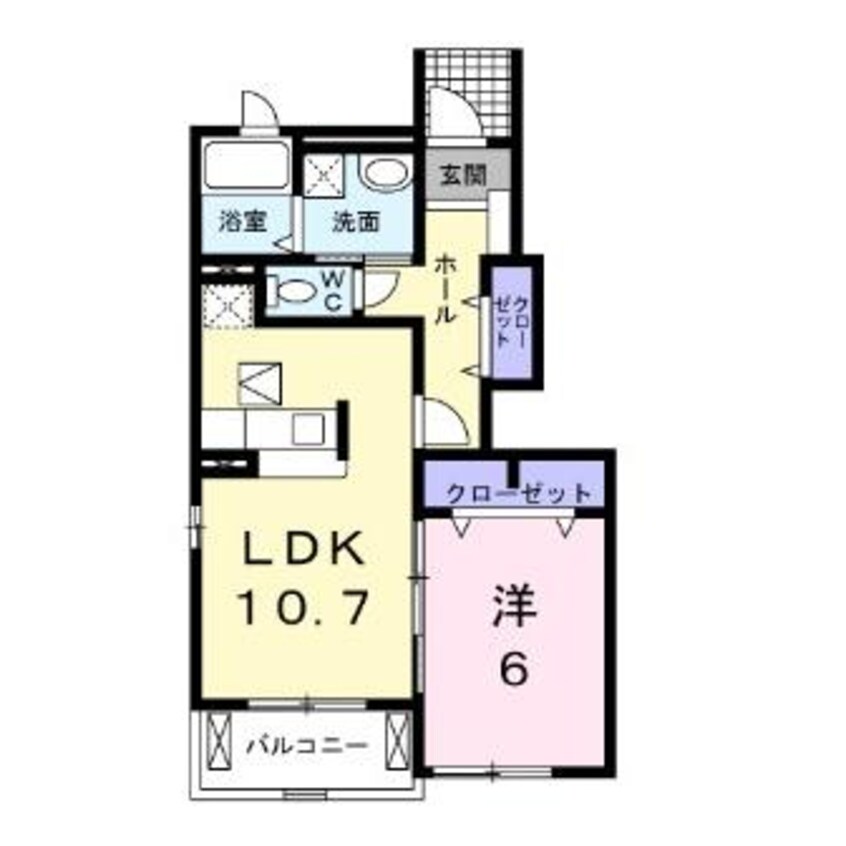 間取図 名鉄尾西線（津島－玉ノ井）/森上駅 徒歩11分 1階 築15年