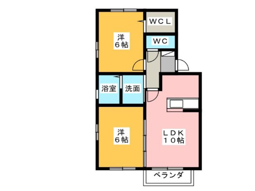 間取図 名鉄名古屋本線/国府宮駅 バス4分稲葉西町下車:停歩2分 1階 築17年