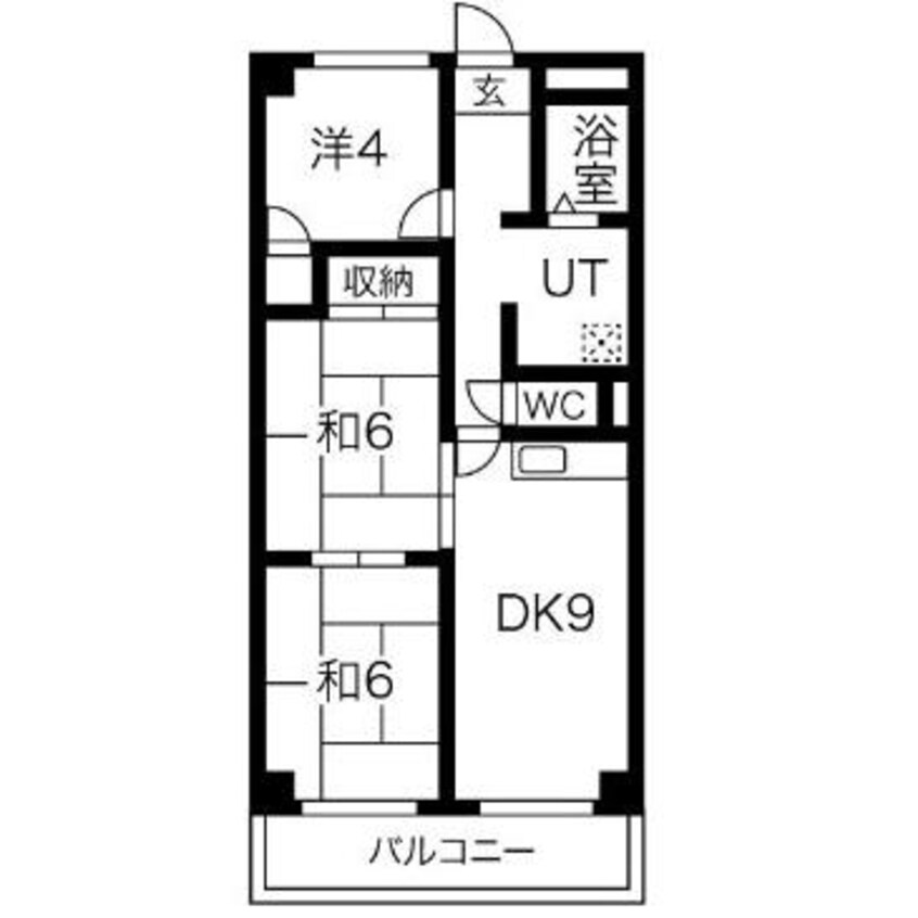 間取図 近鉄名古屋線/近鉄蟹江駅 徒歩4分 5階 築27年