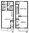 名鉄津島線･尾西線（須ケ口-弥富）/甚目寺駅 徒歩14分 1-2階 築18年 2LDKの間取り