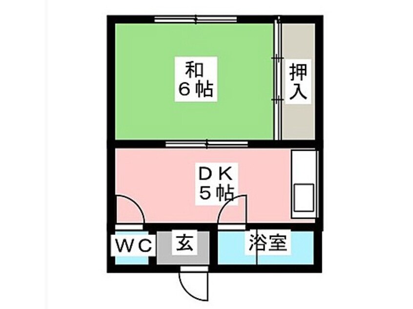 間取図 名鉄津島線･尾西線（須ケ口-弥富）/津島駅 徒歩10分 2階 築52年
