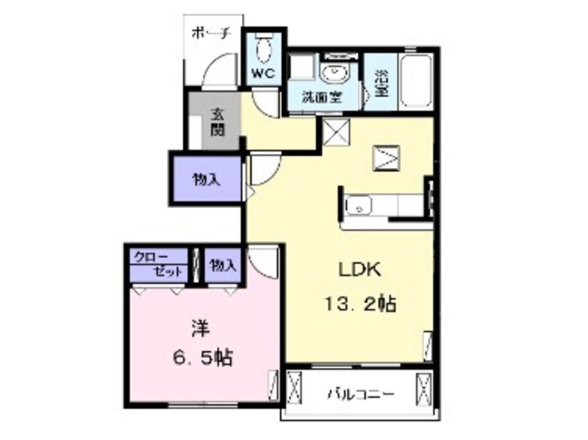 間取図 名鉄津島線･尾西線（須ケ口-弥富）/須ケ口駅 徒歩21分 1階 築7年