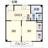 名鉄津島線･尾西線（須ケ口-弥富）/日比野駅 徒歩15分 2階 築32年 2DKの間取り