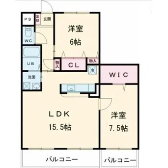 間取図 近鉄名古屋線/近鉄弥富駅 徒歩11分 3階 築8年