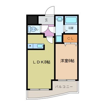 間取図 近鉄名古屋線/佐古木駅 徒歩7分 2階 築22年