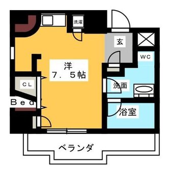 間取図 近鉄名古屋線/近鉄蟹江駅 徒歩3分 4階 築17年